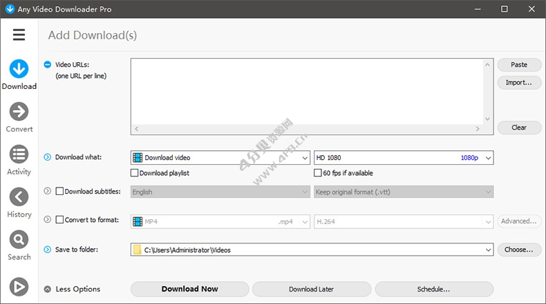 视频下载工具 Any Video Downloader Pro v9.6.2 注册便携版-纯净分享