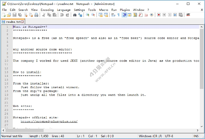 Notepad++ v8.8.6 绿色便携版(开源代码编辑器)-纯净分享