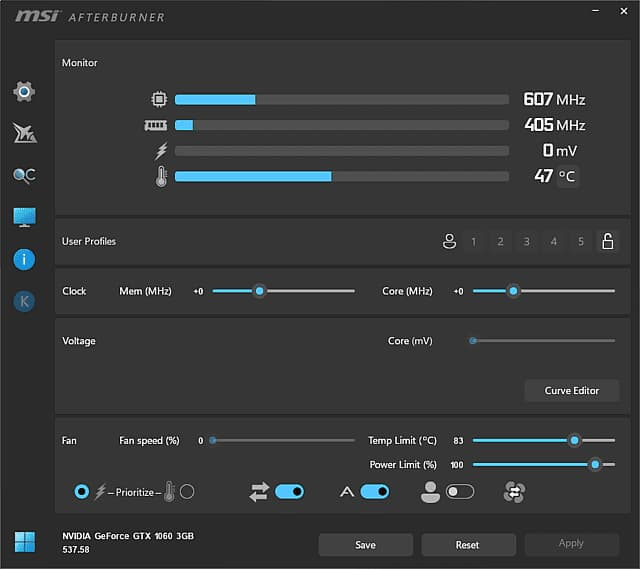 微星显卡超频软件 MSI Afterburner v4.6.6.16757 最新版-纯净分享