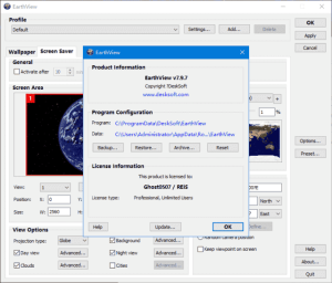 提供卫星地球照片作为壁纸 EarthView v7.13.11 便携版
