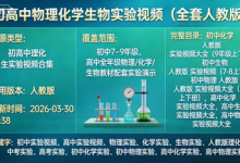 初高中物理化学生物实验视频（全套人教版）-纯净分享