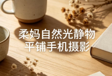 【摄影教学】柔妈自然光静物平铺手机摄影-纯净分享